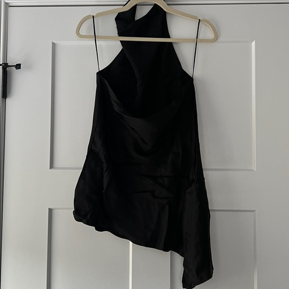 Zara Asymmetrical Black Skirt - Picture 3 of 4